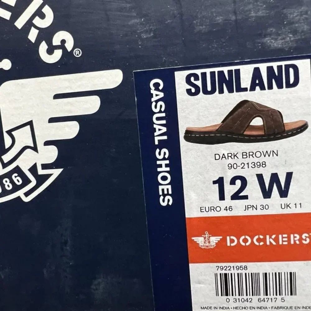 Dockers Mens Sunland Sandal Brown Size 12Wide